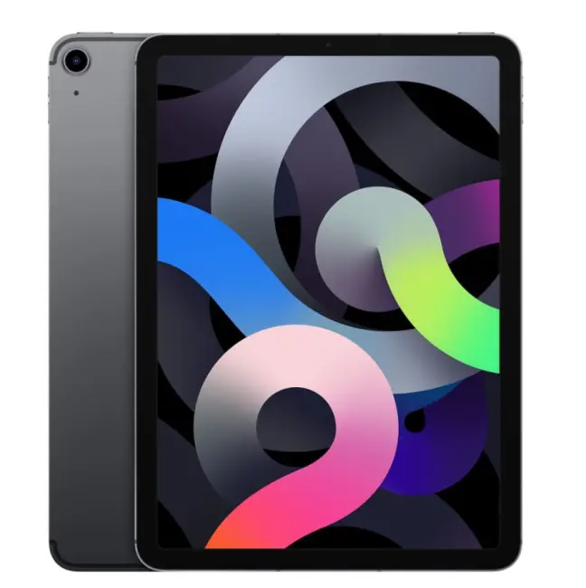 Poleasingowy Tablet Apple iPad Air 4 64GB Space Gray 10.9 cali + Cellular Klasa A idealny do pracy zdalnej, do pracy biurowej i do domu