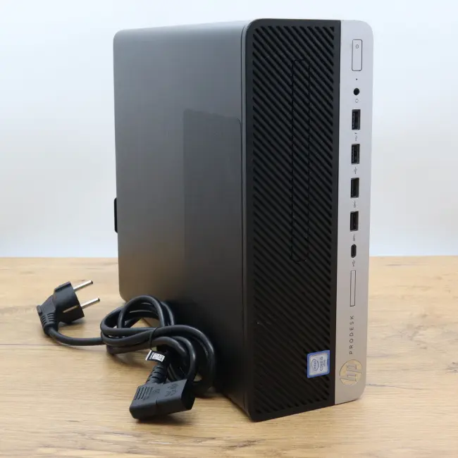 Używany Komputer HP ProDesk 600 G5 Intel Core i5-9500 16GB RAM 512GB NVMe SFF idealny do pracy zdalnej, do pracy biurowej i do domu