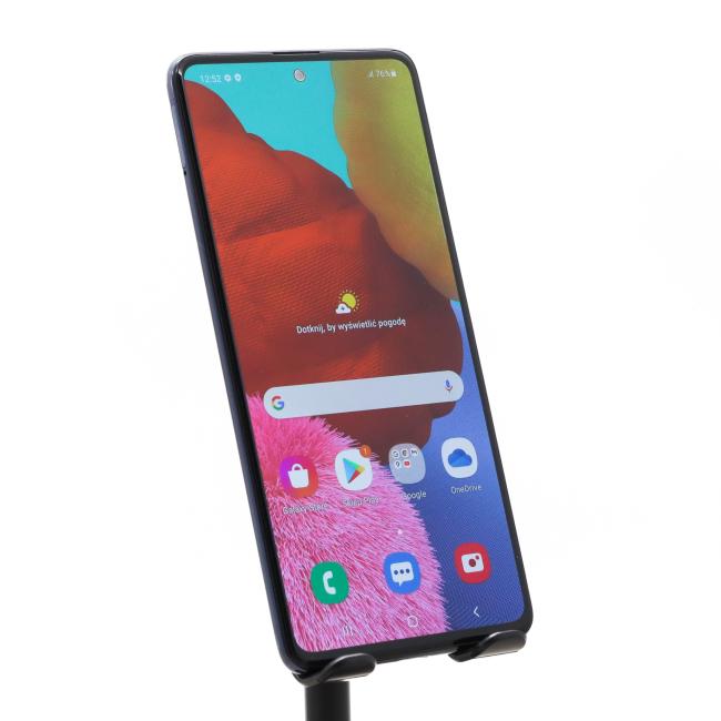 Używany Smartfon Samsung Galaxy A51 4GB/128GB SM-A515 Czarny Klasa B idealny do pracy zdalnej, do przeglądania internetu i do nauki