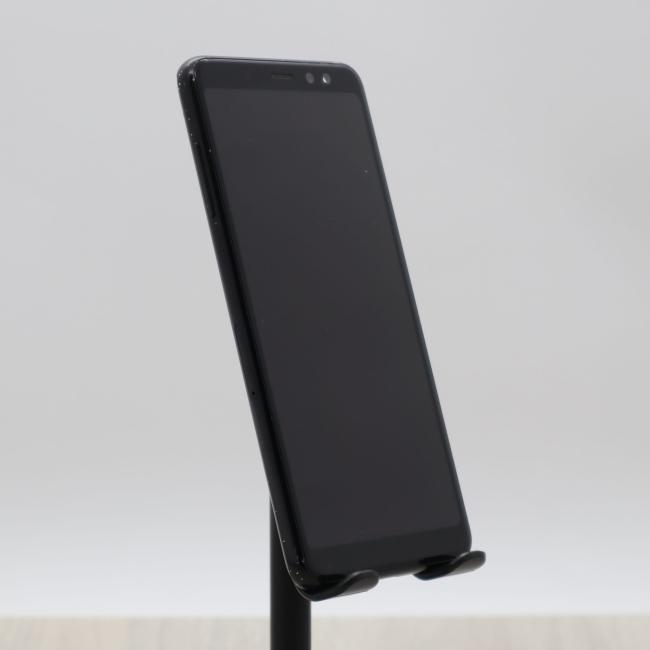 Używany Smartfon Samsung Galaxy A8 2018 SM-A530F/DS 4GB 32GB Dual SIM Czarny Klasa B idealny do pracy zdalnej, do przeglądania internetu i do nauki