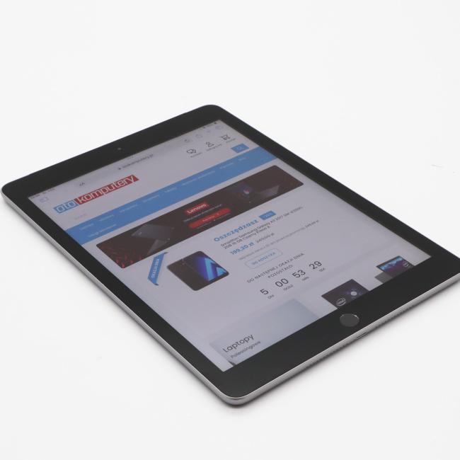 Poleasingowy Tablet Apple iPad 6 A1954 Cellular 32GB 9,7 cali Gwiezdna Szarość  Klasa B idealny do pracy zdalnej, do przeglądania internetu i do nauki