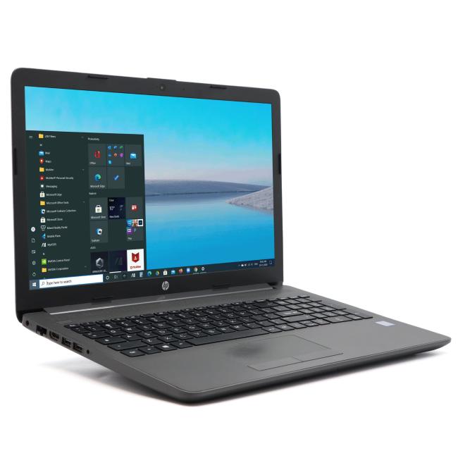 Poleasingowy Laptop HP 250 G7 Intel Core i3-7020U 8GB RAM 256GB SSD 15,6 cali HD Klasa C idealny do pracy zdalnej, do przeglądania internetu i do nauki