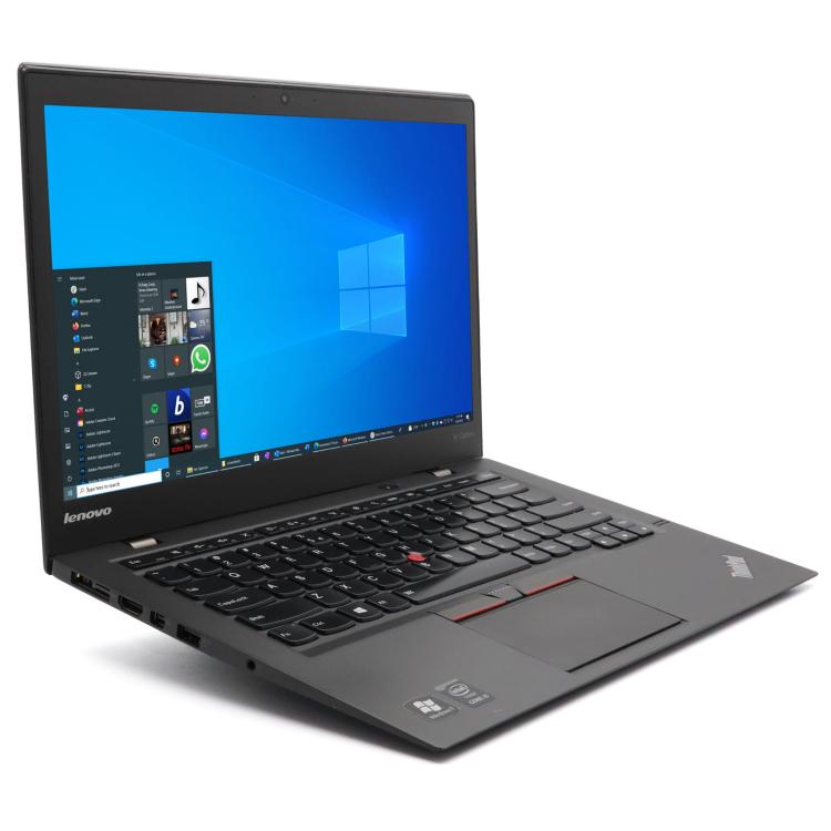Poleasingowy Laptop Lenovo Thinkpad X1 Carbon 3rd Gen Intel Core i5-5300U 8GB RAM 128GB SSD 14 cali Full HD Klasa C idealny do pracy zdalnej, do przeglądania internetu i do nauki