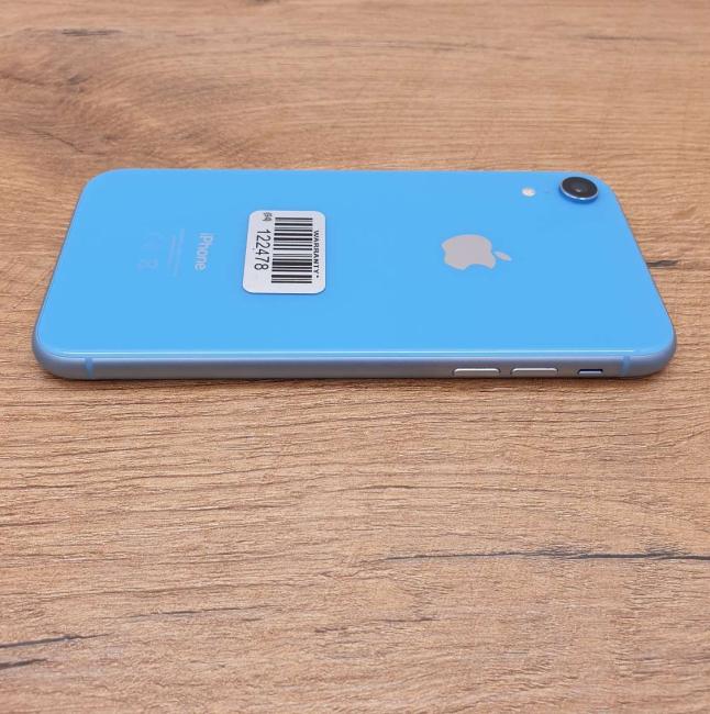 Używany Smartfon Apple iPhone XR 64GB Niebieski Klasa B idealny do pracy zdalnej, do pracy biurowej i do domu