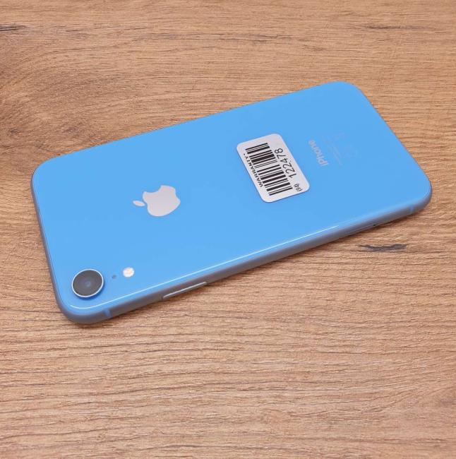Poleasingowy Smartfon Apple iPhone XR 64GB Niebieski Klasa B idealny do pracy zdalnej, do przeglądania internetu i do nauki