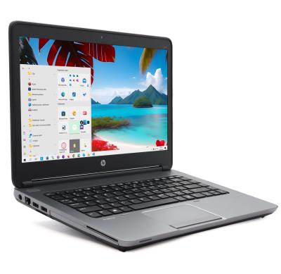 Poleasingowy Laptop HP 645 G1 A4-5150M 8GB RAM 128GB SSD AMD Radeon 14 cali Full HD Klasa B idealny do pracy zdalnej, do przeglądania internetu i do nauki