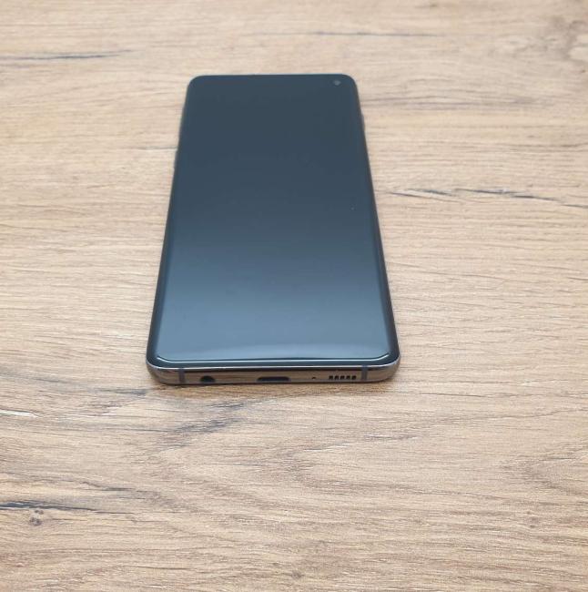 Poleasingowy Smartfon Samsung Galaxy S10 128 GB Dual Sim Czarny Klasa B idealny do pracy zdalnej, do pracy biurowej i do domu