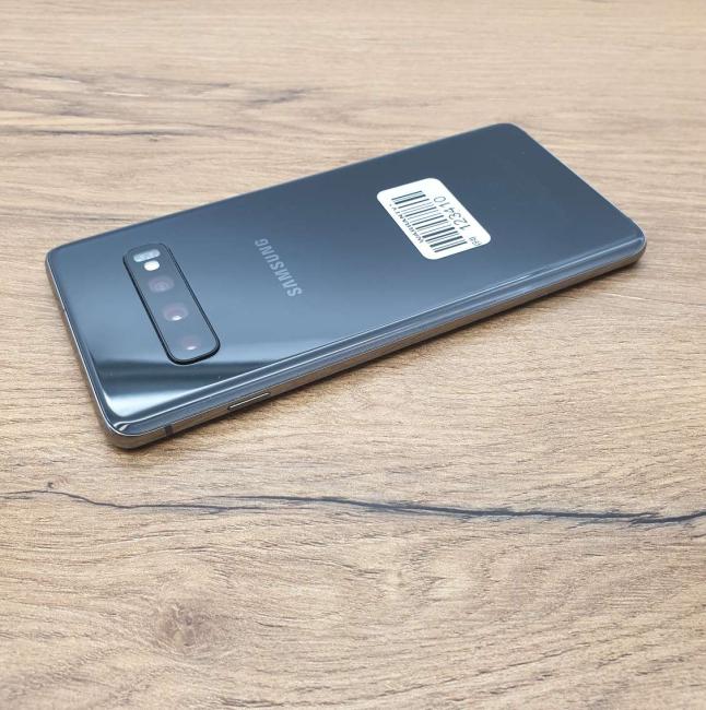 Używany Smartfon Samsung Galaxy S10 128 GB Dual Sim Czarny Klasa B idealny do pracy zdalnej, do przeglądania internetu i do nauki
