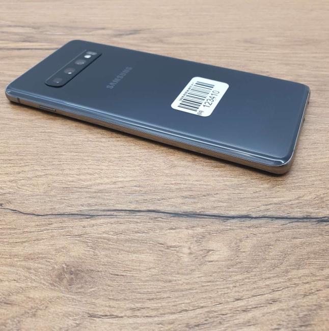 Używany Smartfon Samsung Galaxy S10 128 GB Dual Sim Czarny Klasa B idealny do pracy zdalnej, do pracy biurowej i do domu
