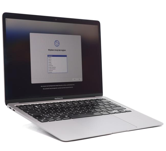 Poleasingowy Laptop Apple Macbook Air A2179 2020 Intel Core i5-1030NG7 8GB RAM 512GB SSD 13,3 cali Space Gray Klasa B idealny do pracy zdalnej, do pracy biurowej i do domu