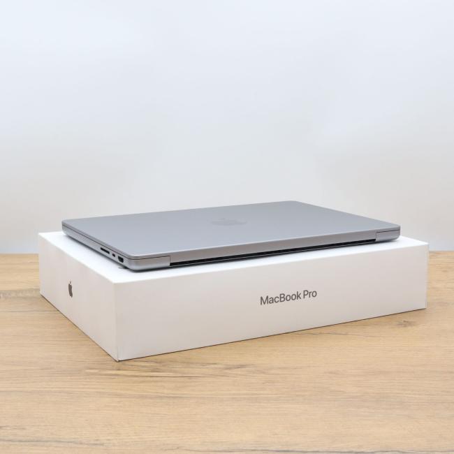 Poleasingowy Laptop Apple MacBook Pro A2442 2021 M1 Pro 32GB RAM 512GB SSD 14 cali Space Gray Klasa A idealny do pracy zdalnej, do pracy biurowej i do domu