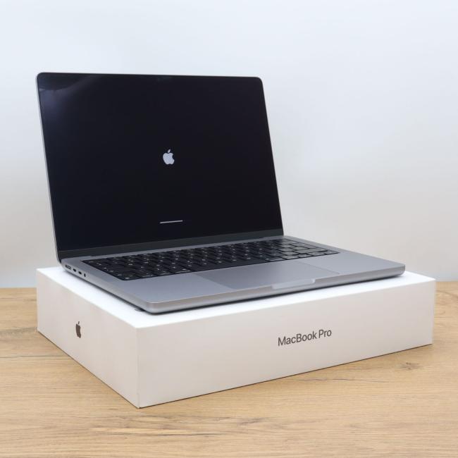Używany Laptop Apple MacBook Pro A2442 2021 M1 Pro 32GB RAM 512GB SSD 14 cali Space Gray Klasa A idealny do pracy zdalnej, do przeglądania internetu i do nauki