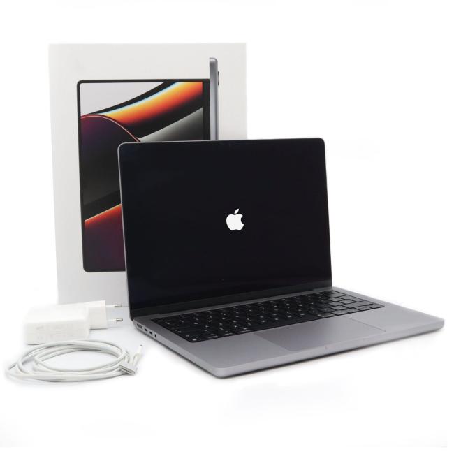 Poleasingowy Laptop Apple MacBook Pro A2442 2021 M1 Pro 32GB RAM 512GB SSD 14 cali Space Gray Klasa A idealny do pracy zdalnej, do przeglądania internetu i do nauki