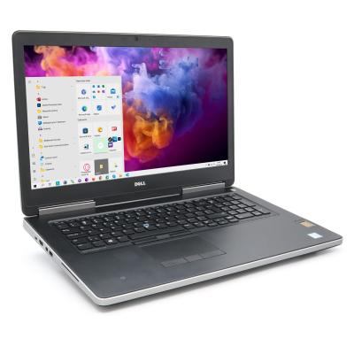 Poleasingowy Laptop Dell Precision 7710 Intel Core i7-6820HQ 32GB RAM 512GB SSD NVIDIA Quadro 17,3 cali Full HD Klasa C idealny do pracy zdalnej, do przeglądania internetu i do nauki