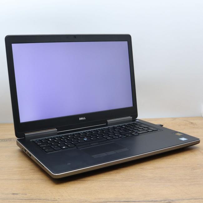Tani Laptop Dell Precision 7710 Intel Core i7-6820HQ 32GB RAM 512GB SSD NVIDIA Quadro 17,3 cali Full HD Klasa C idealny do pracy zdalnej, do przeglądania internetu i do nauki