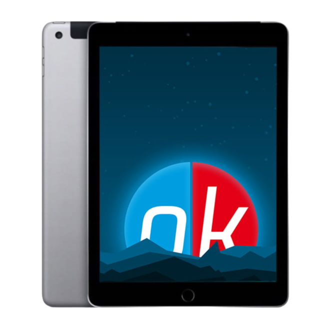 Poleasingowy Tablet Apple iPad 5 A1823 128GB Celluar LTE Gwiezdna Szarość  9,7 cali klasa B idealny do pracy zdalnej, do przeglądania internetu i do nauki