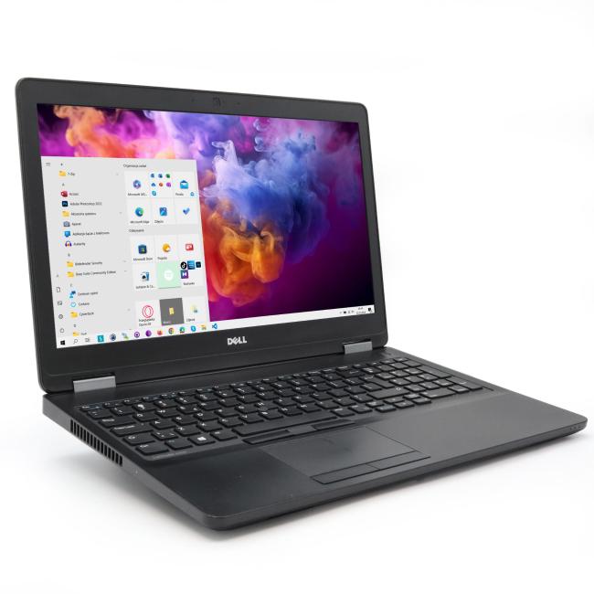 Poleasingowy Laptop Dell E5570 Intel Core i5-6200U 8GB RAM 256GB SSD 15,6 cali Full HD Klasa B idealny do pracy zdalnej, do przeglądania internetu i do nauki