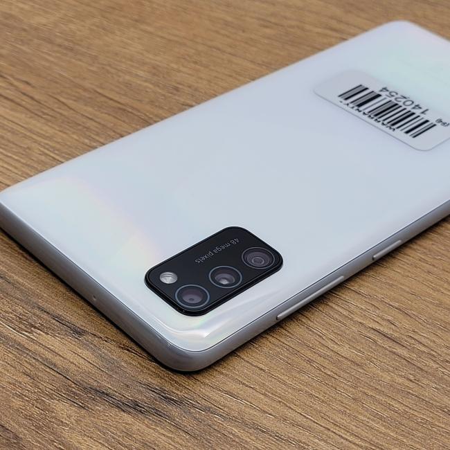 Tani Smartfon Samsung Galaxy A41 4GB/64GB SM-A415F/DSN Crush White Klasa A idealny do pracy zdalnej, do przeglądania internetu i do nauki