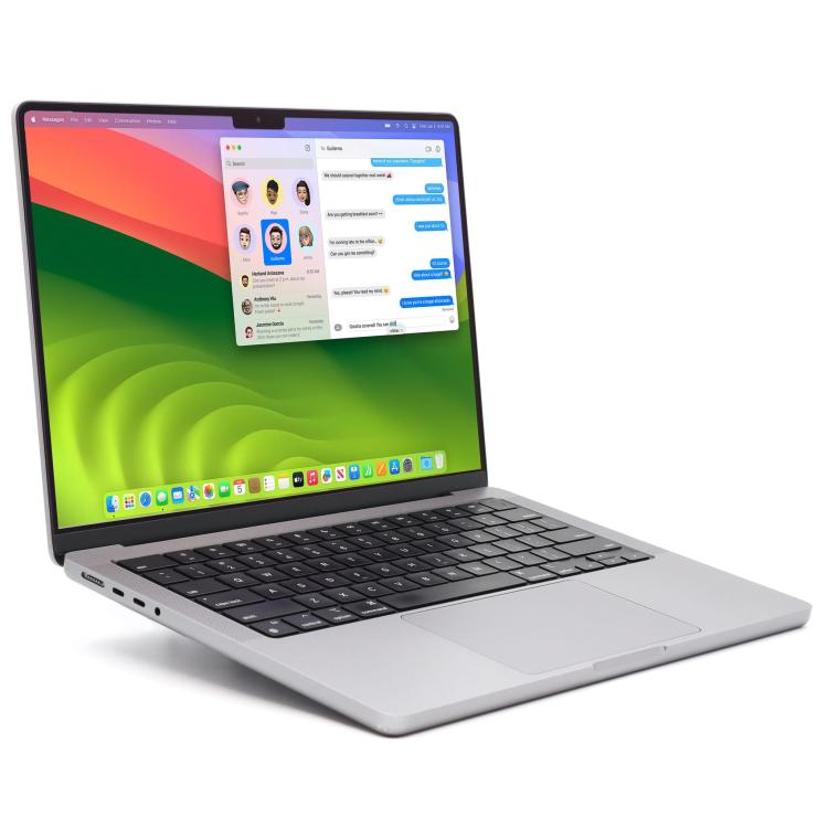 Poleasingowy Laptop Apple Macbook Pro A2779 2023 M2 Pro 16GB RAM 512GB SSD 14 cali Space Gray Klasa A idealny do pracy zdalnej, do przeglądania internetu i do nauki