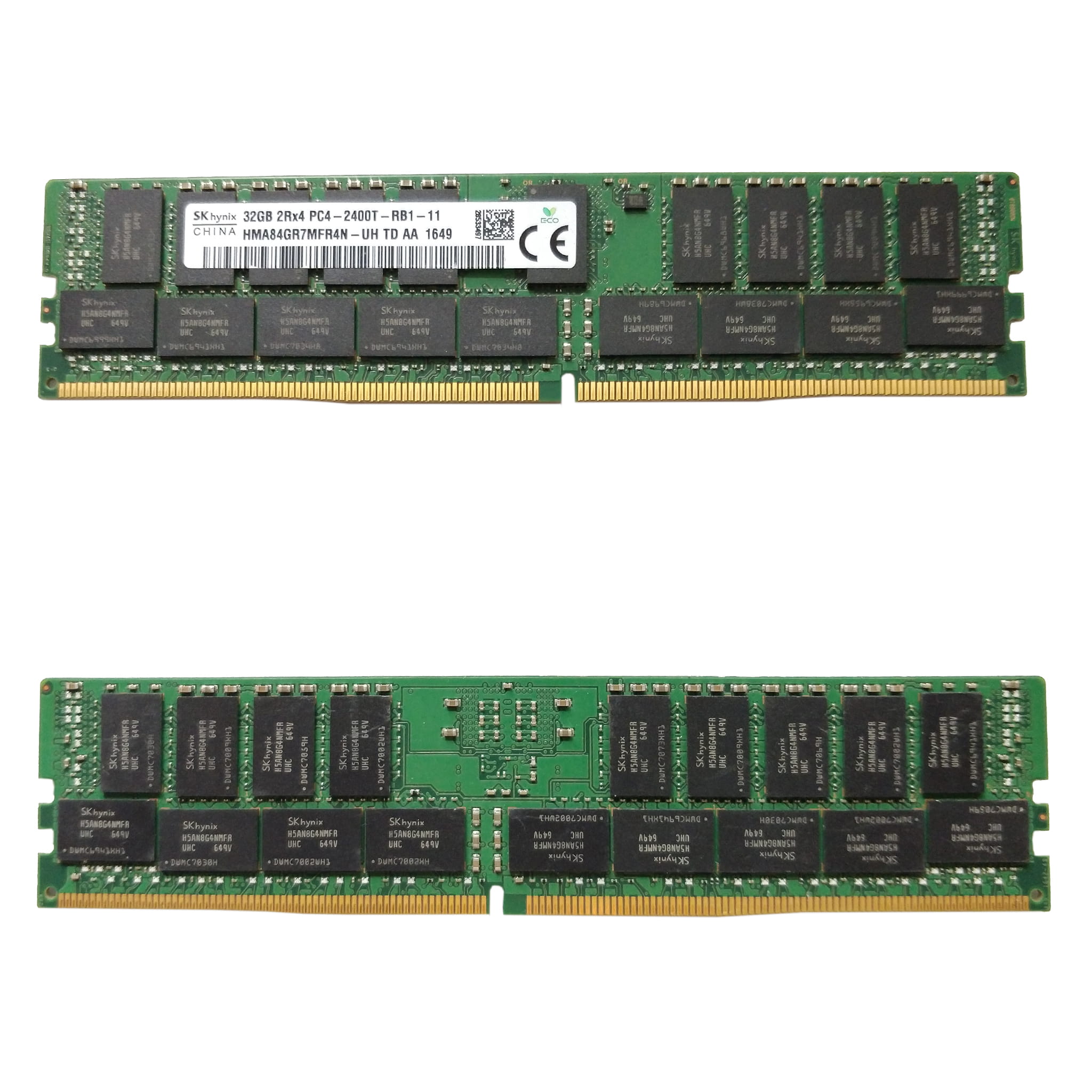 thumbnail image 2 of Lot Of 4 HP Original 32GB DDR4 PC4-2400T 2Rx4 ECC REG Memory Modules – 128GB Total, 809083-091 819412-001 2 of 6