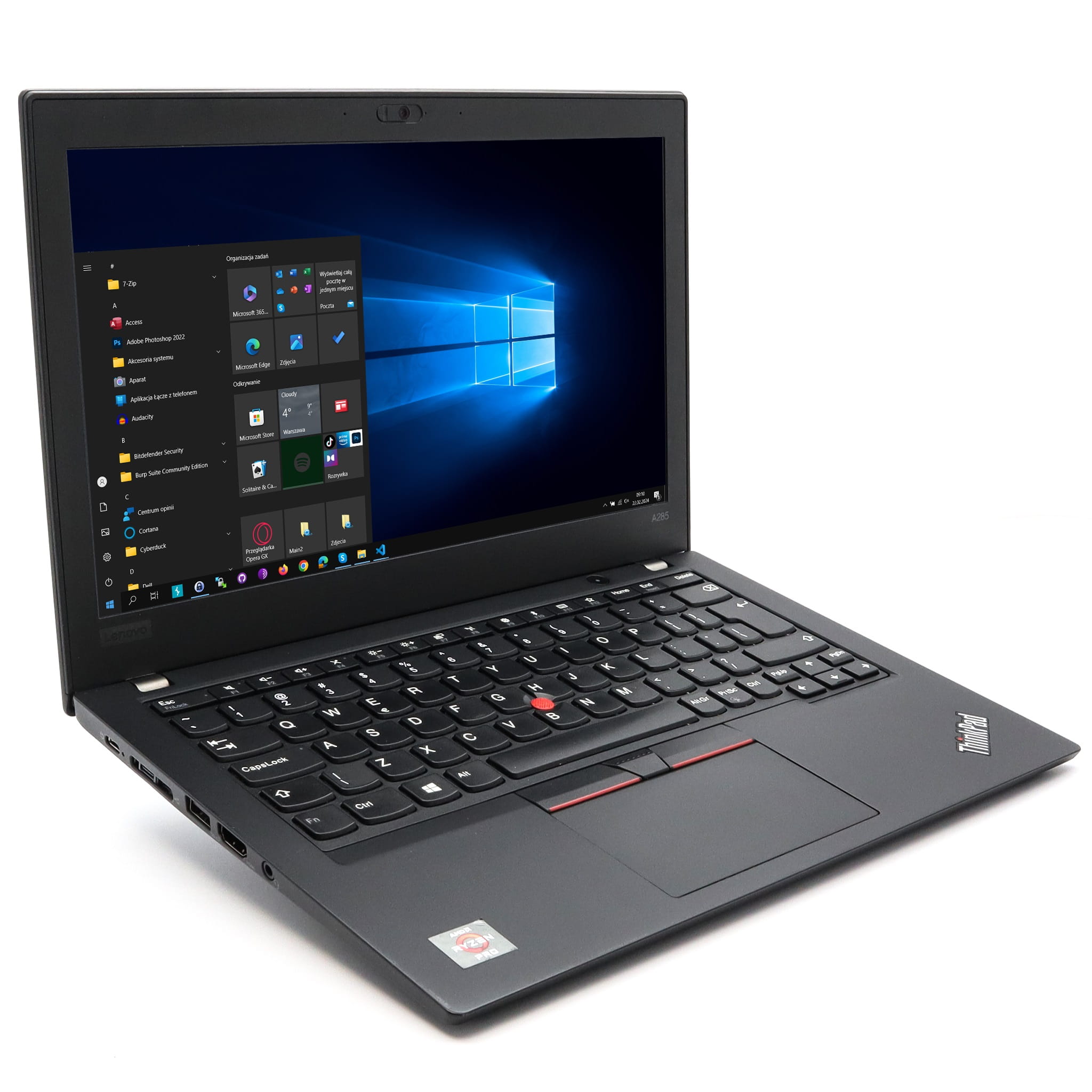 Poleasingowy Laptop Lenovo ThinkPad A285 AMD Ryzen 5 PRO 2500U 8GB 